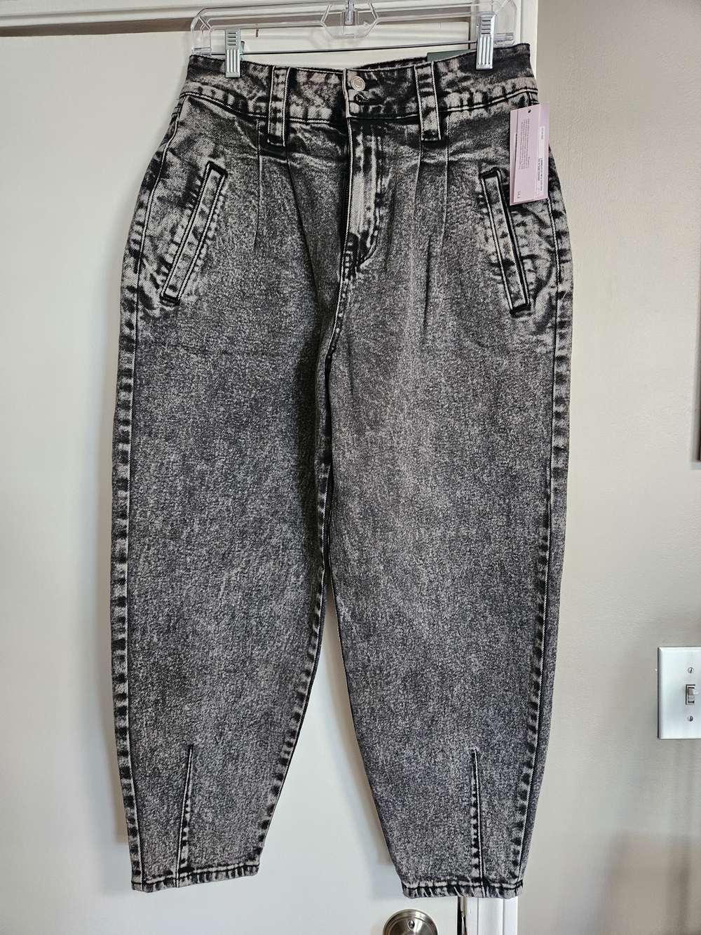 wild fable Gray Black Acid-Wash Boyfriend Jeans